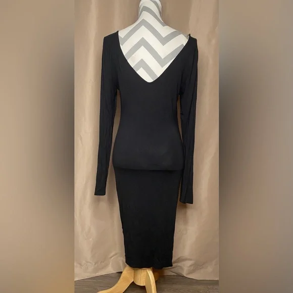 New Fashion Nova Large Black Bodycon Dress - Picture 4 of 7